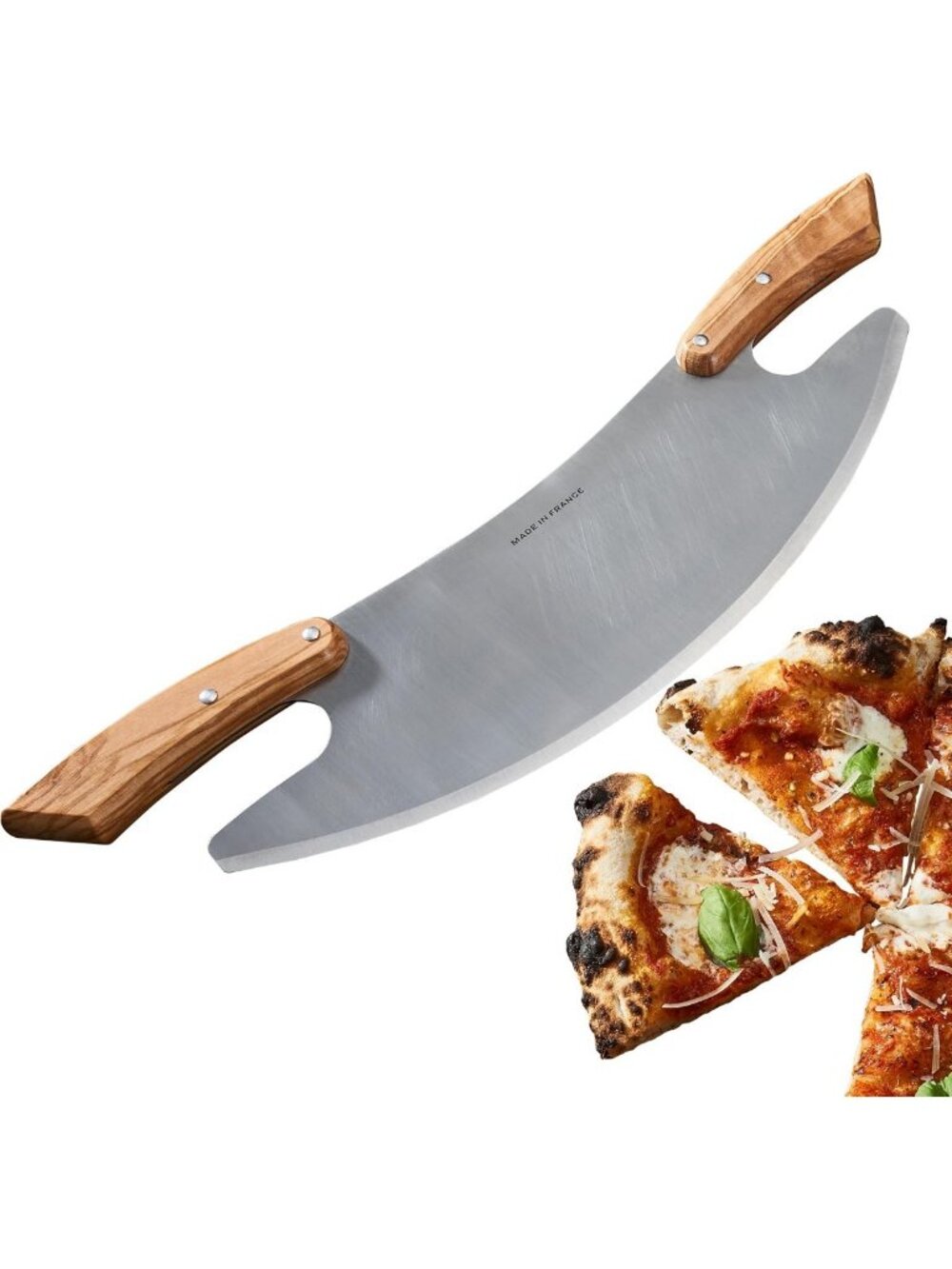 17” Rocker Blade Pizza Cutter - Effortless Slicing, Kitchen Essential Tool